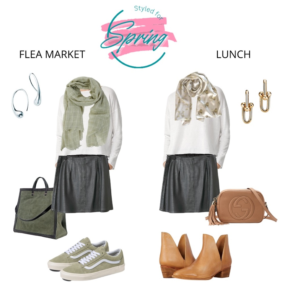 Vintage Y2K Stormy Leather San Fransisco Leather Mini Skirt